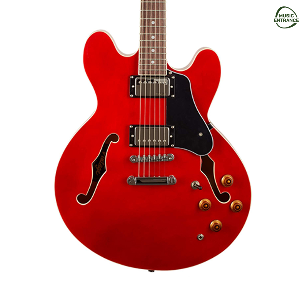 Vintage VSA500 ReIssued Semi Acoustic Guitar (CR)