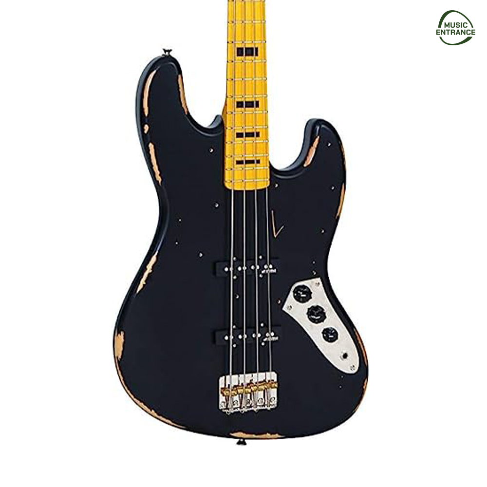 Vintage VJ74 ICON Bass [Distressed Black]