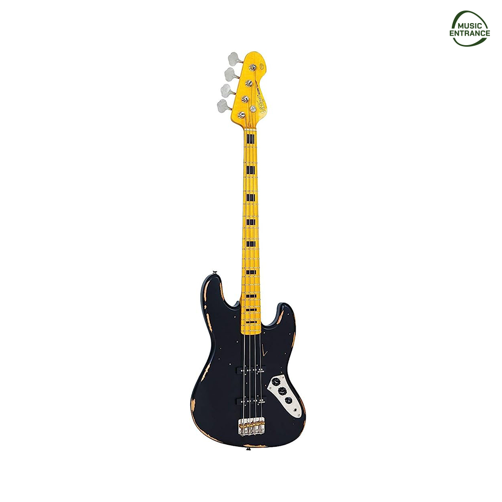 Vintage VJ74 ICON Bass [Distressed Black]