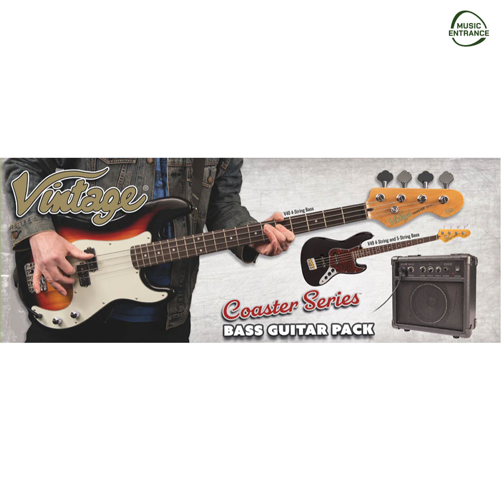 Vintage V40 Bass Guitar Pack
